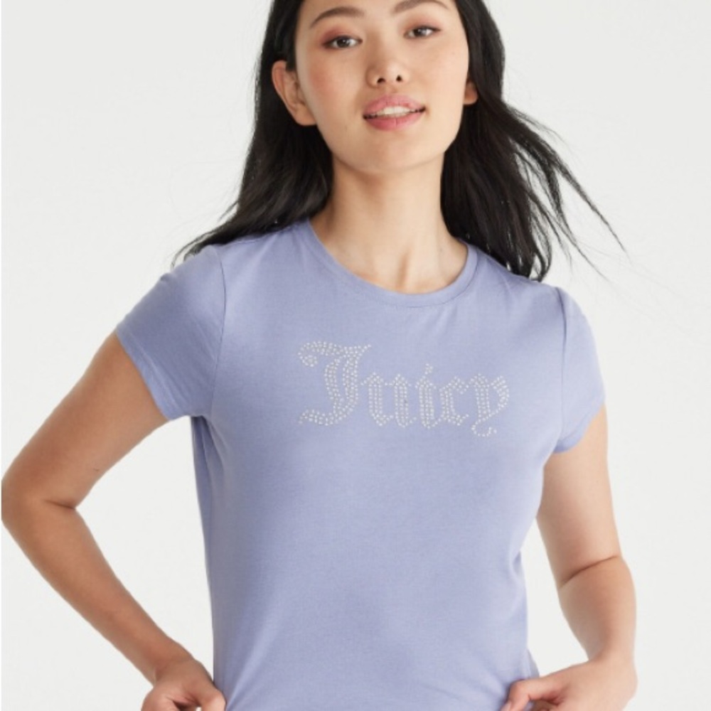 Juicy Couture Light Purple Short Sleeve Tee